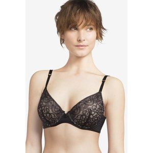 CHANTELLE Solace Underwire Nonpadded Lace Bra #15B1 32DD